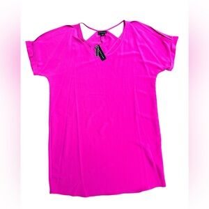 Metaphor Pink cutout neck relaxed dress. Sz.L